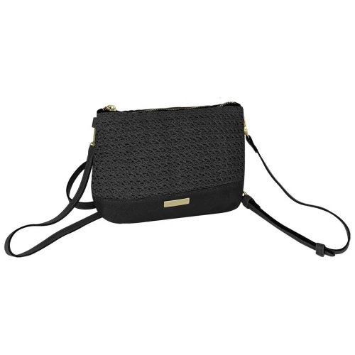 Bolsa feminina transversal 14x22cm preta Alice Palucci