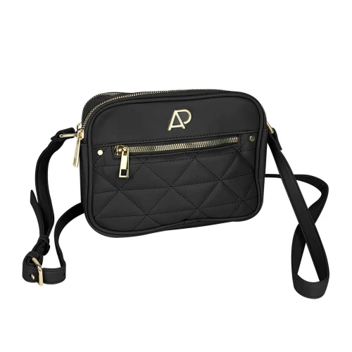 Bolsa feminina transversal 15x22cm preta Alice Palucci