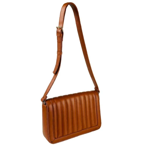 Bolsa feminina transversal 18x25cm caramelo Alice Palucci