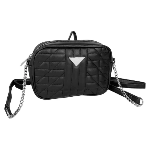 Bolsa feminina transversal 21x14cm preta Alice Palucci