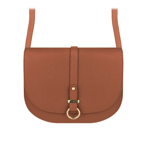 Bolsa feminina transversal 22x20cm marrom Alice Palucci
