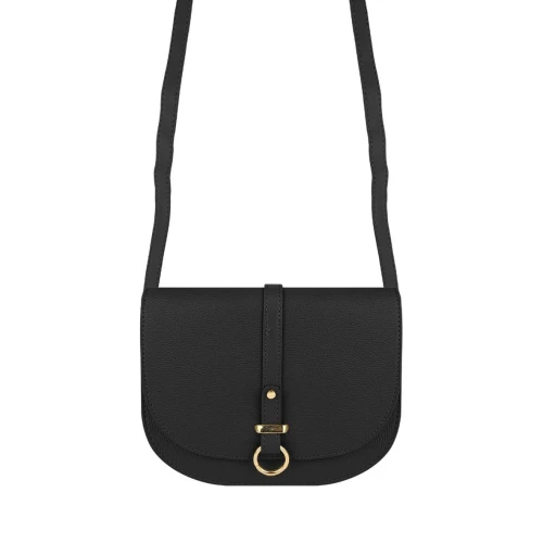 Bolsa feminina transversal 22x20cm preta Alice Palucci