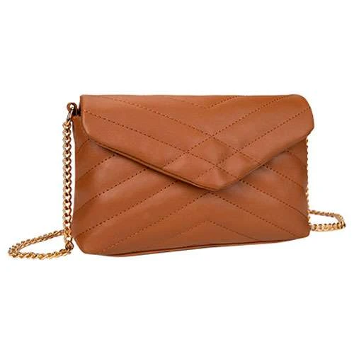 Bolsa feminina transversal 24x17cm marrom Alice Palucci