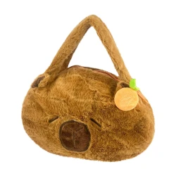 Bolsa infantil de pelúcia capivara DK Toys