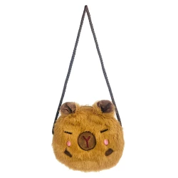 Bolsa pelúcia menina capivara