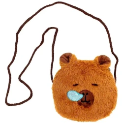 Bolsa pelúcia menina capivara