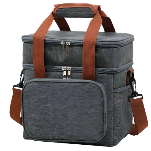 Bolsa térmica com 3 bolsos e alça 13 litros