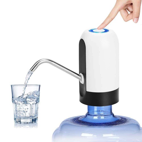Bomba para garrafão de água elétrica USB 6,5 x 13cm