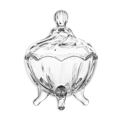 Bomboniere de vidro 158ml 9x6cm Veneza Em Casa Tem