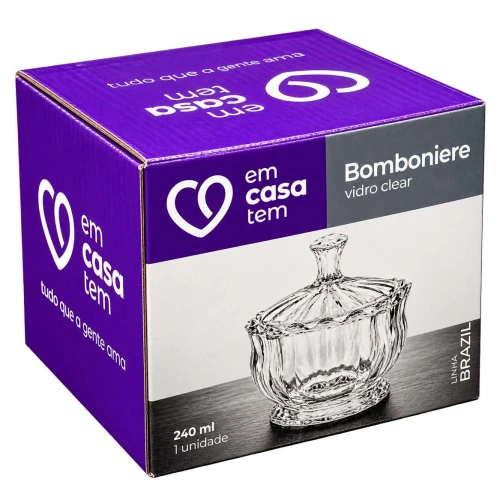 Bomboniere de vidro 240ml