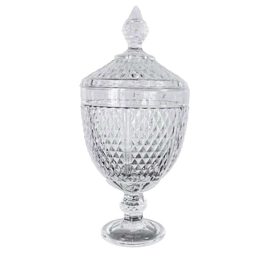 Bomboniere de vidro 32x15cm memphis