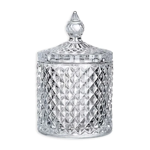 Bomboniere de vidro 580ml 10x10cm Maldivas Em Casa Tem