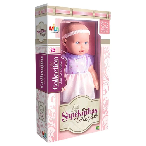 Boneca Bebê Coleção Sapekinhas 37cm Milk