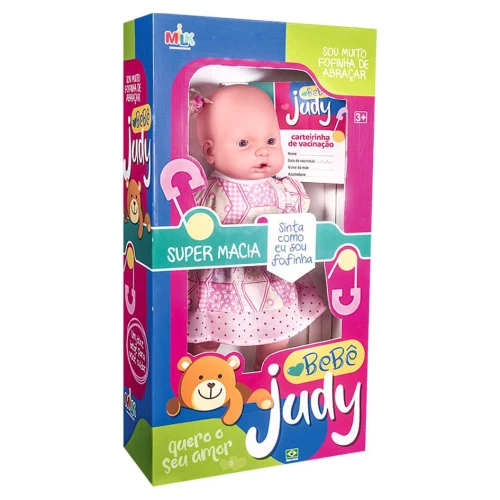 Boneca Judy bebê 53cm Milk