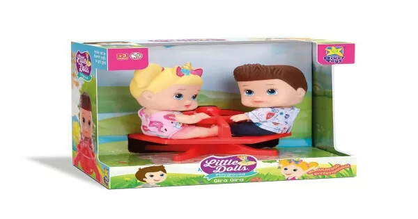 Boneca Little Dolls gêmeos no parque 8098 Diver Toys - Moinho