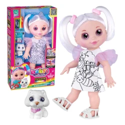 Boneca fashion para colorir com acessórios Super Toys
