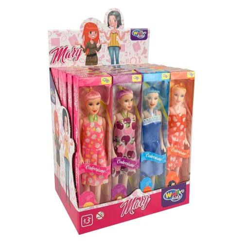Boneca magrela Mary linda e estilosa sortidas Wellmix