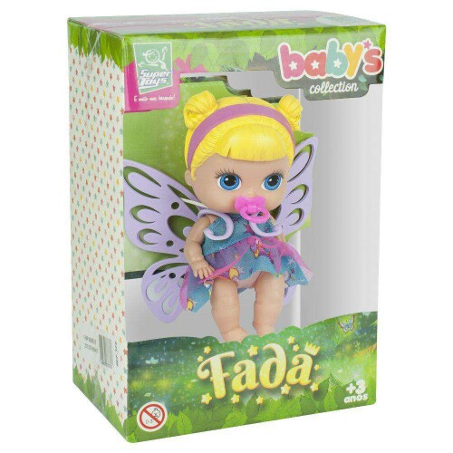 Boneca mini fada loira 372 Super Toys