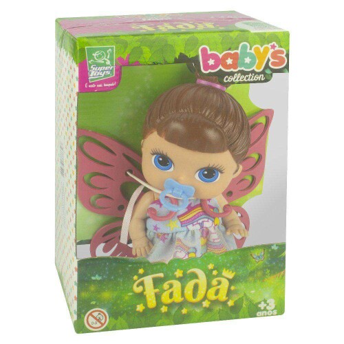 Boneca mini fada morena Super Toys