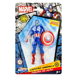 Boneco Marvel Capitão América 10cm All Seasons