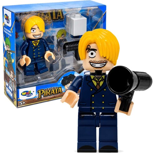 Boneco aventura pirata monta e desmonta 6cm