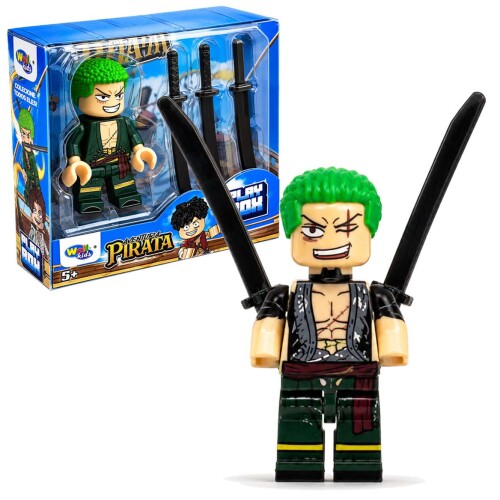 Boneco aventura pirata monta e desmonta 6cm