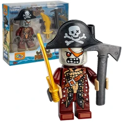 Boneco pirata monta e desmonta 6cm sortido