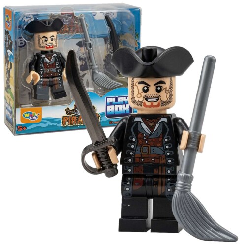 Boneco pirata monta e desmonta 6cm sortido