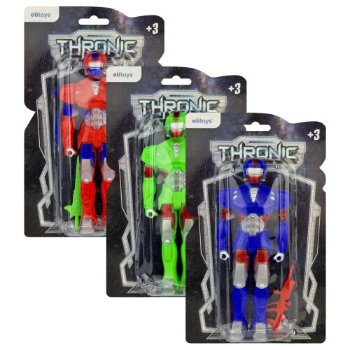Boneco robô Thronic 18cm Etitoys