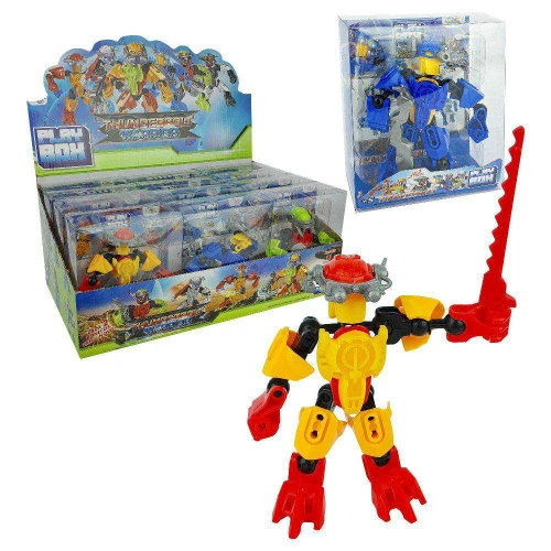 Boneco robô monta e desmonta 14cm sortidos Wellmix