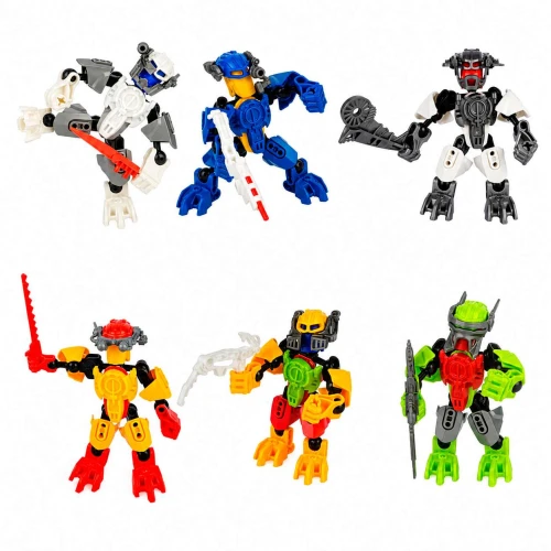 Boneco robô monta e desmonta 14cm sortidos Wellmix Boneco robô monta e desmonta 14cm sortidos Wellmix