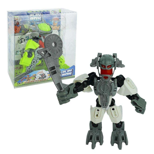 Boneco robô monta e desmonta 14cm sortidos Wellmix