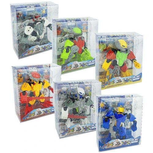 Boneco robô monta e desmonta 14cm sortidos Wellmix