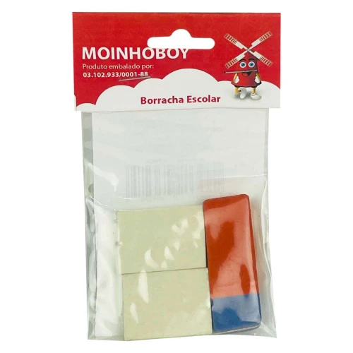 Borracha branca 40 com 02 unidades + 01 unidade prima blister Mercur