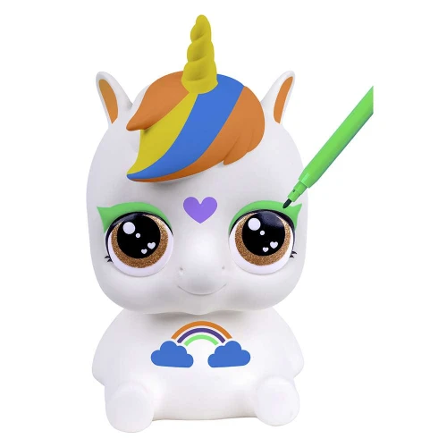 Brinquedo Unicórnio para pintura Mundo Colorido Super Toys