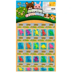 Brinquedo animais expansivos dinossauro com 20 unidades pequeno sortidos
