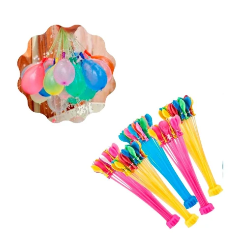 Brinquedo balão kit aquabalão encha e amarre com 37 unidades