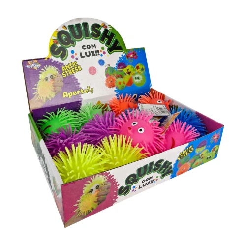Brinquedo bichinho squishy borracha com luz sortido ToyKing