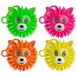 Brinquedo bolinha Squishy borracha com luz porco espinho ToyKing
