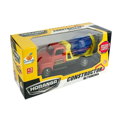 Brinquedo caminhão betoneira plástico Horangr Classic Orange Toys