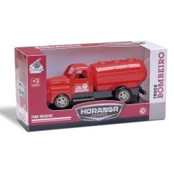 Brinquedo caminhão bombeiro plástico Horangr Classic Orange Toys