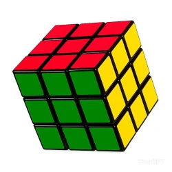 Brinquedo cubo mágico colorido