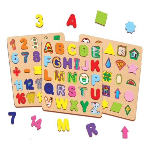 Brinquedo didático encaixando e aprendendo 3 em 1 GGBplast