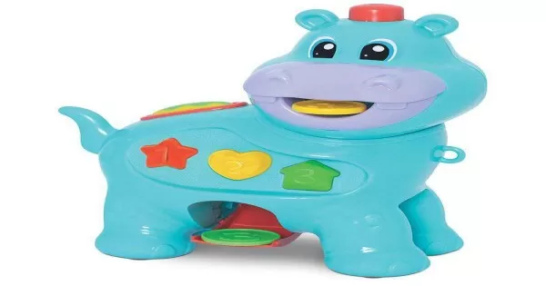 HIPPO チッパー43° Brinquedo didático hipopótamo Amiguinho Comilão Mercotoys - Moinho