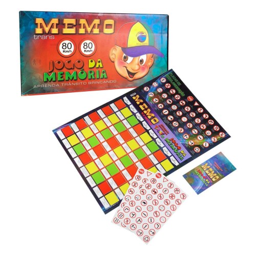 Brinquedo didático jogo ludo / jogo da memória trânsito