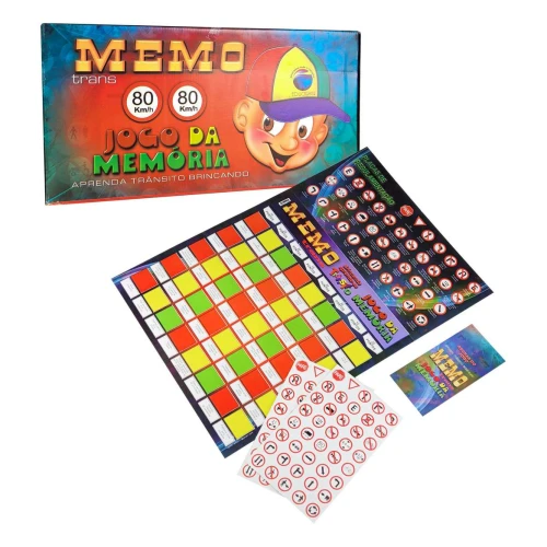Brinquedo didático jogo ludo / jogo da memória trânsito