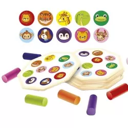 Brinquedo didático Torre de Empilhar divertida com 40 peças GGBplast Brinquedo didático Torre de Empilhar divertida com 40 peças GGBplast