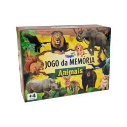 Brinquedo jogo da memória animais com 26 unidades Mini Toys