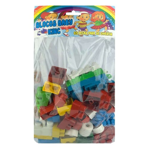 Brinquedo monte e brinque com 65 unidades Baby ring