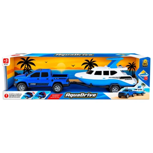 Brinquedo pick up adventure com barco aquadrive (v) Brinquedo pick up adventure com barco aquadrive (v)